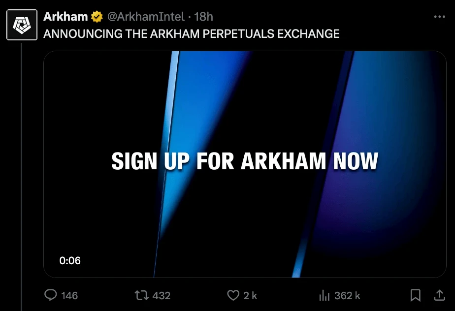 Arkham : de l’analyse on-chain au monde du trading perpétuel avec sa propre plateforme d’exchange