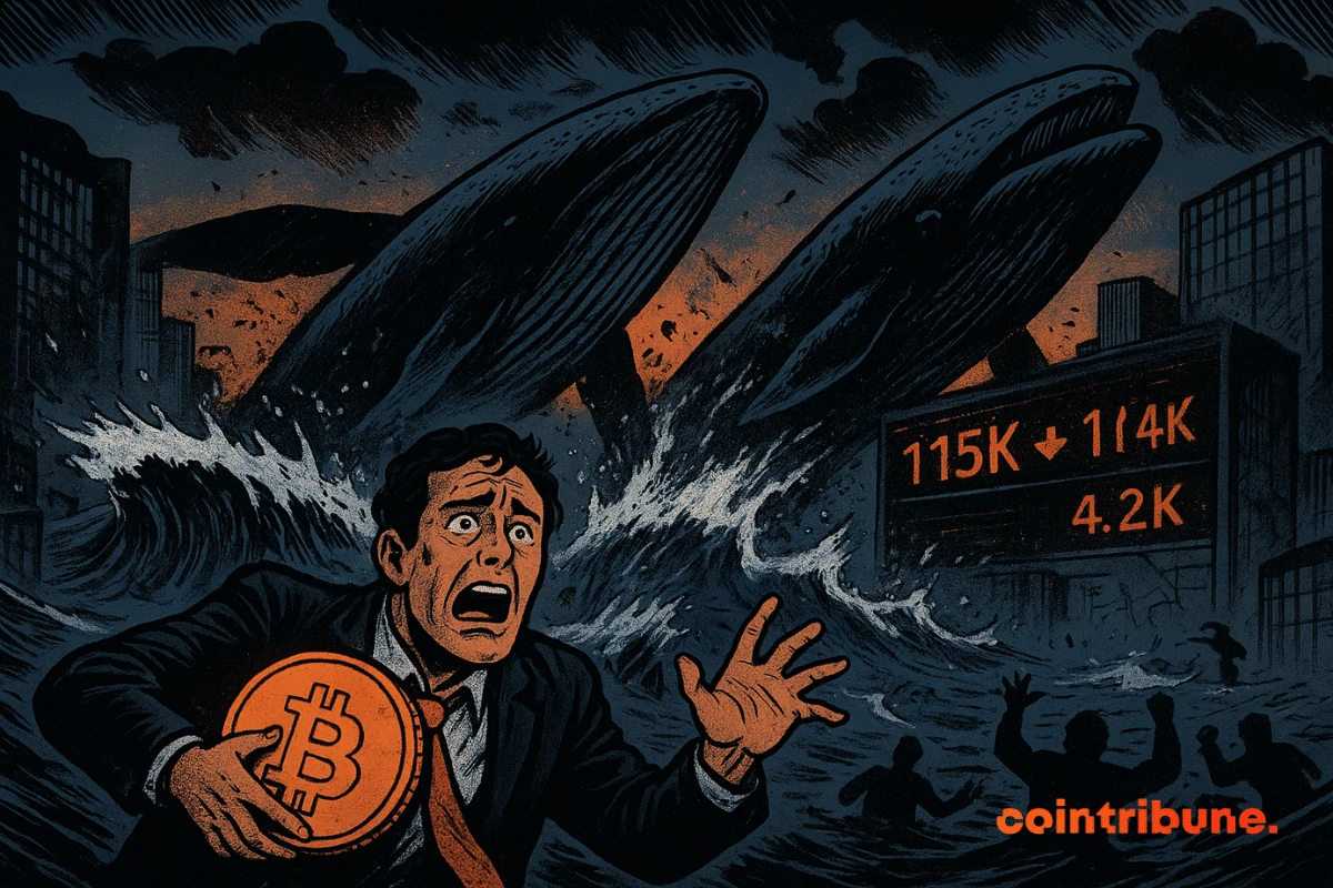 Bitcoin sous 115 000 $, Ethereum à 4 200 $ : Les baleines secouent le marché